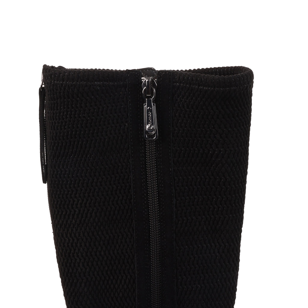 DESIRAS BLACK SUEDE WATERPROOF BOOT