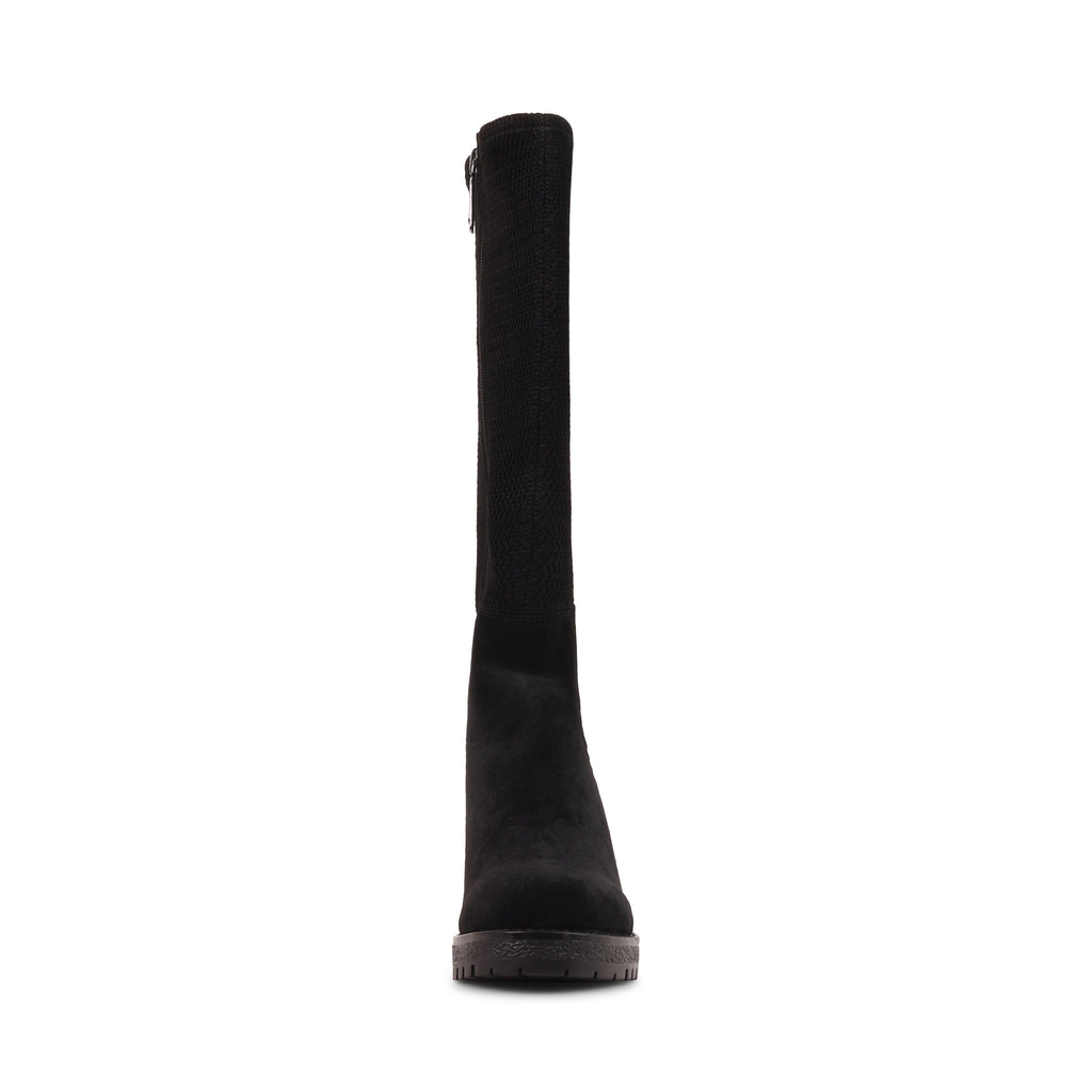 DESIRAS BLACK SUEDE WATERPROOF BOOT