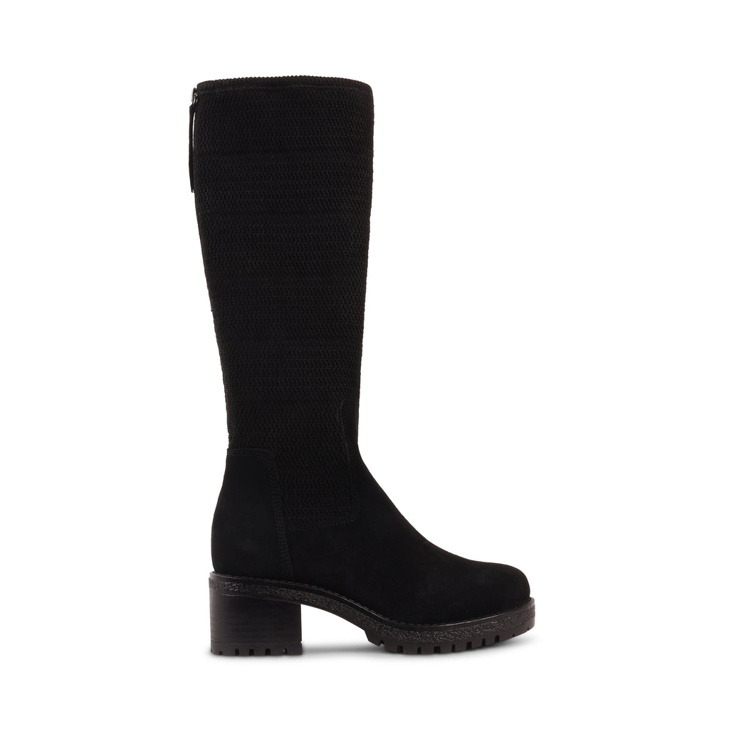 DESIRAS BLACK SUEDE WATERPROOF BOOT