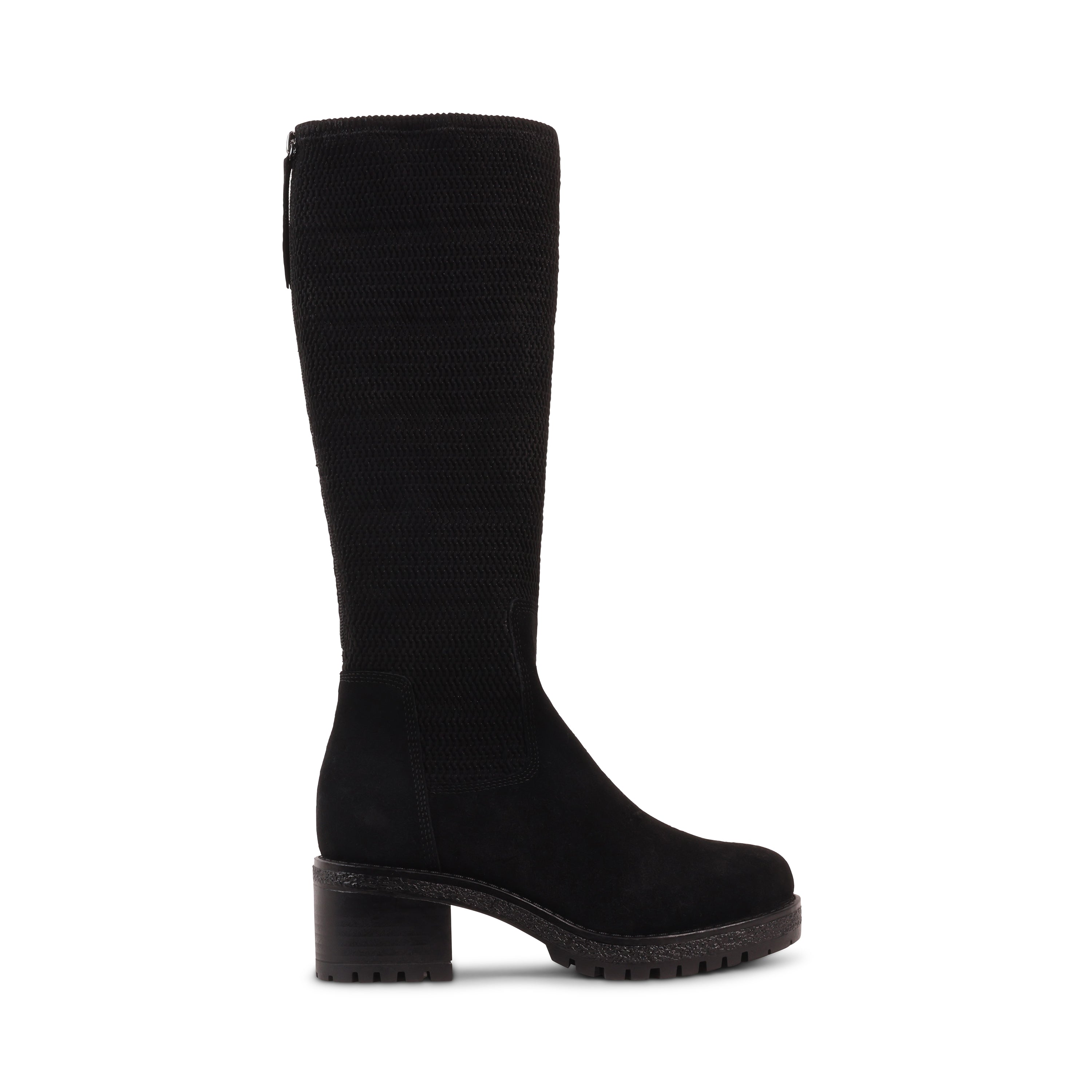 DESIRAS BLACK SUEDE WATERPROOF BOOT