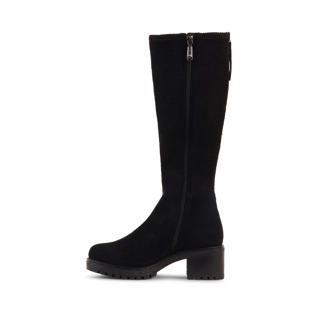 DESIRAS BLACK SUEDE WATERPROOF BOOT