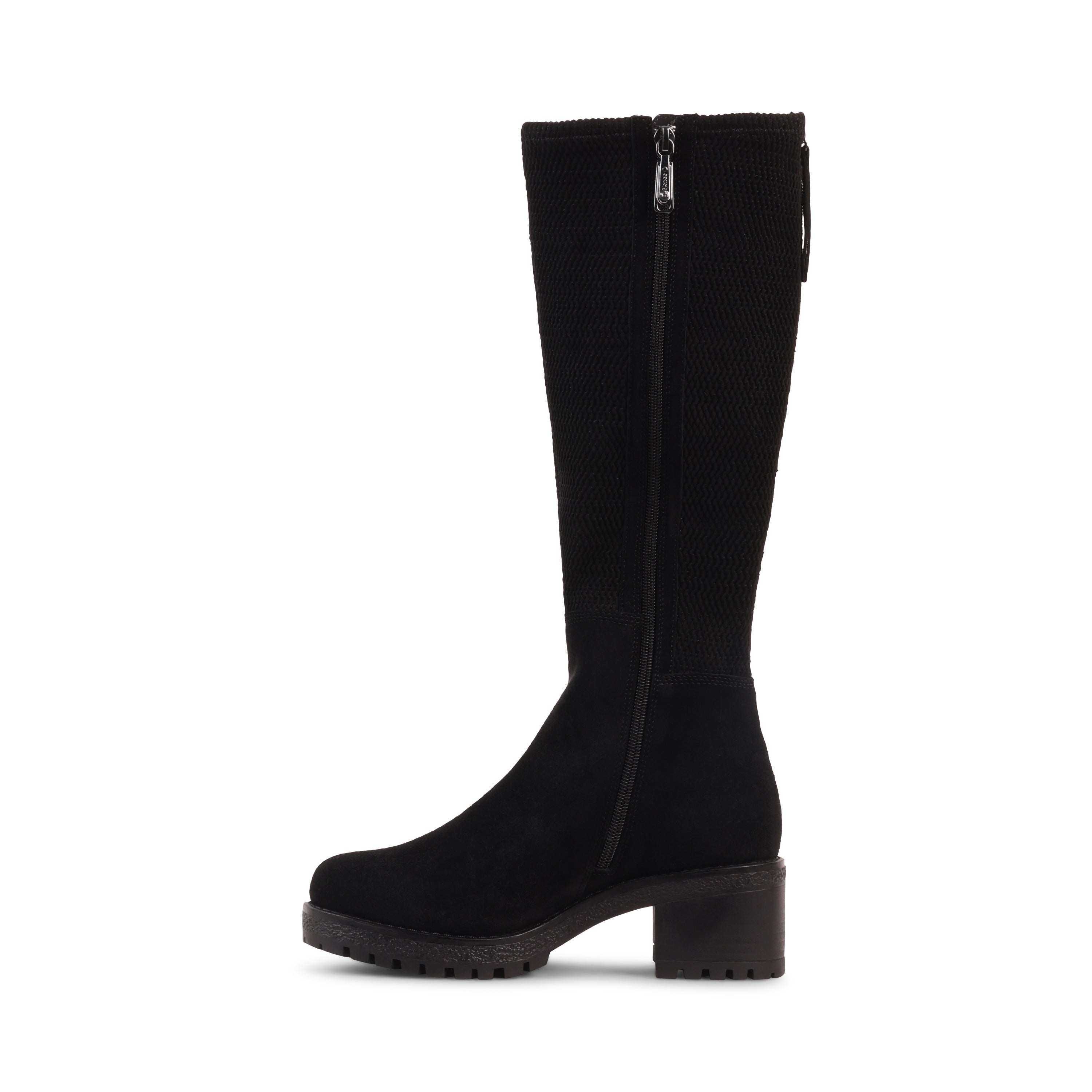 DESIRAS BLACK SUEDE WATERPROOF BOOT