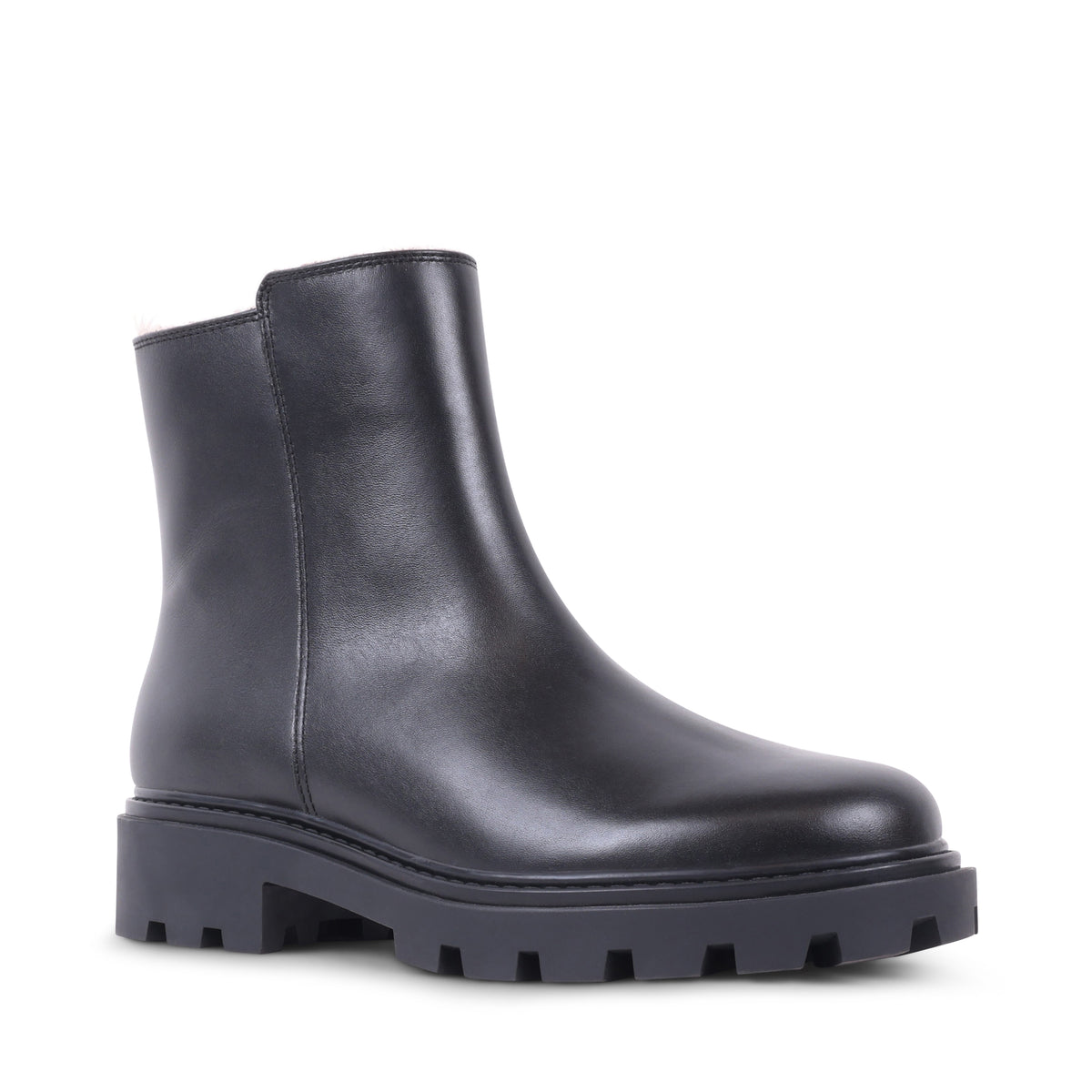 JIANNA BLACK LEATHER WATERPROOF BOOT