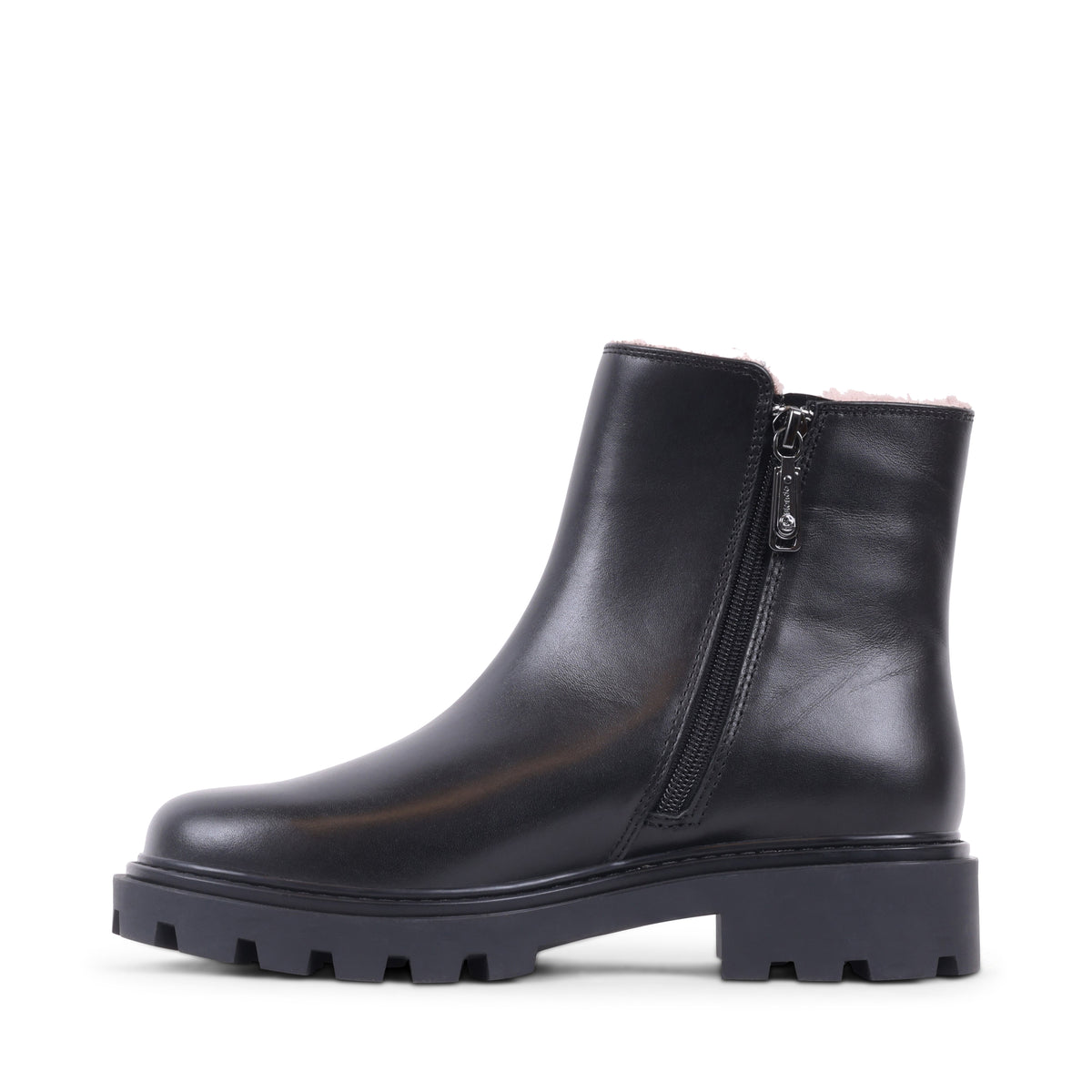 JIANNA BLACK LEATHER WATERPROOF BOOT