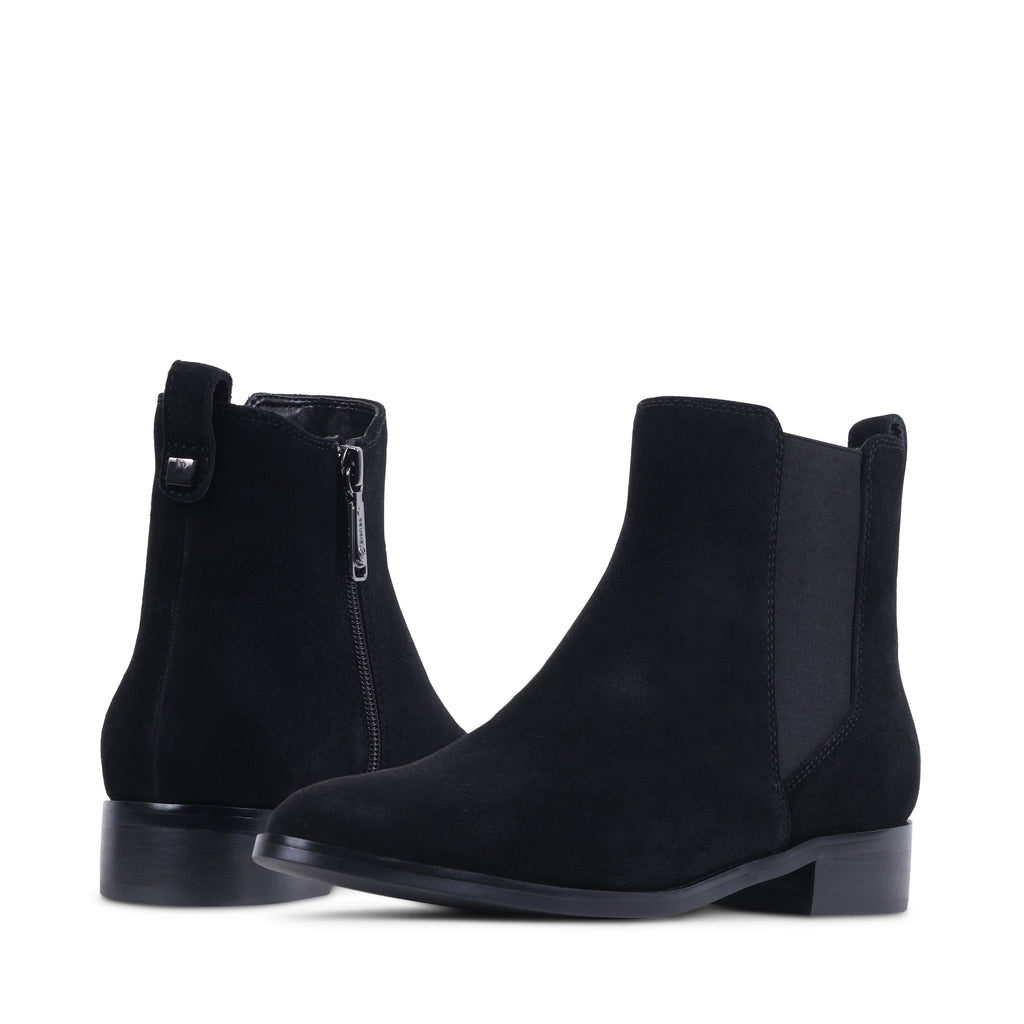 CELESTEES BLACK SUEDE WATERPROOF BOOT