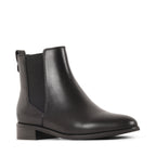 CELESTEE BLACK LEATHER WATERPROOF BOOT