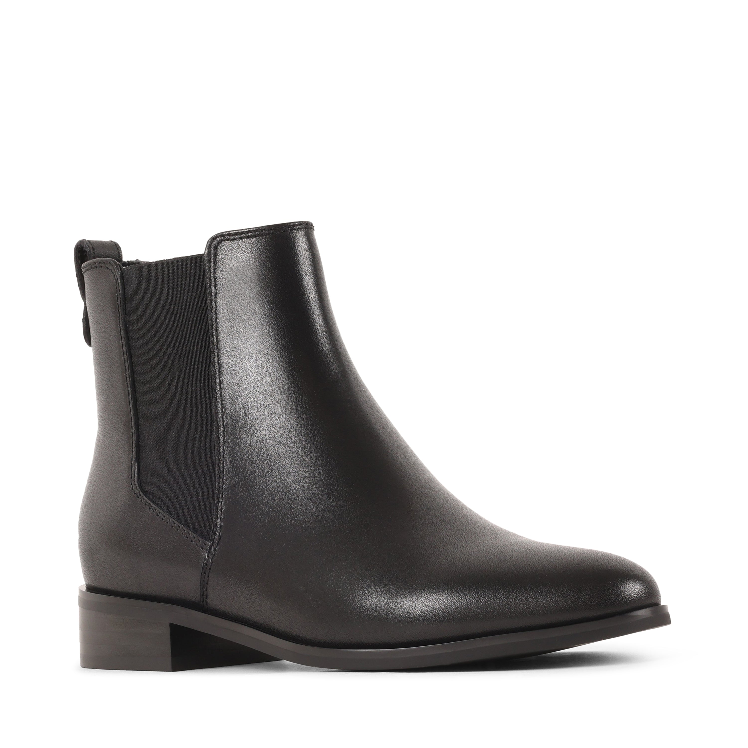 CELESTEE BLACK LEATHER WATERPROOF BOOT