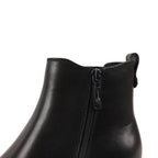 CELESTEE BLACK LEATHER WATERPROOF BOOT