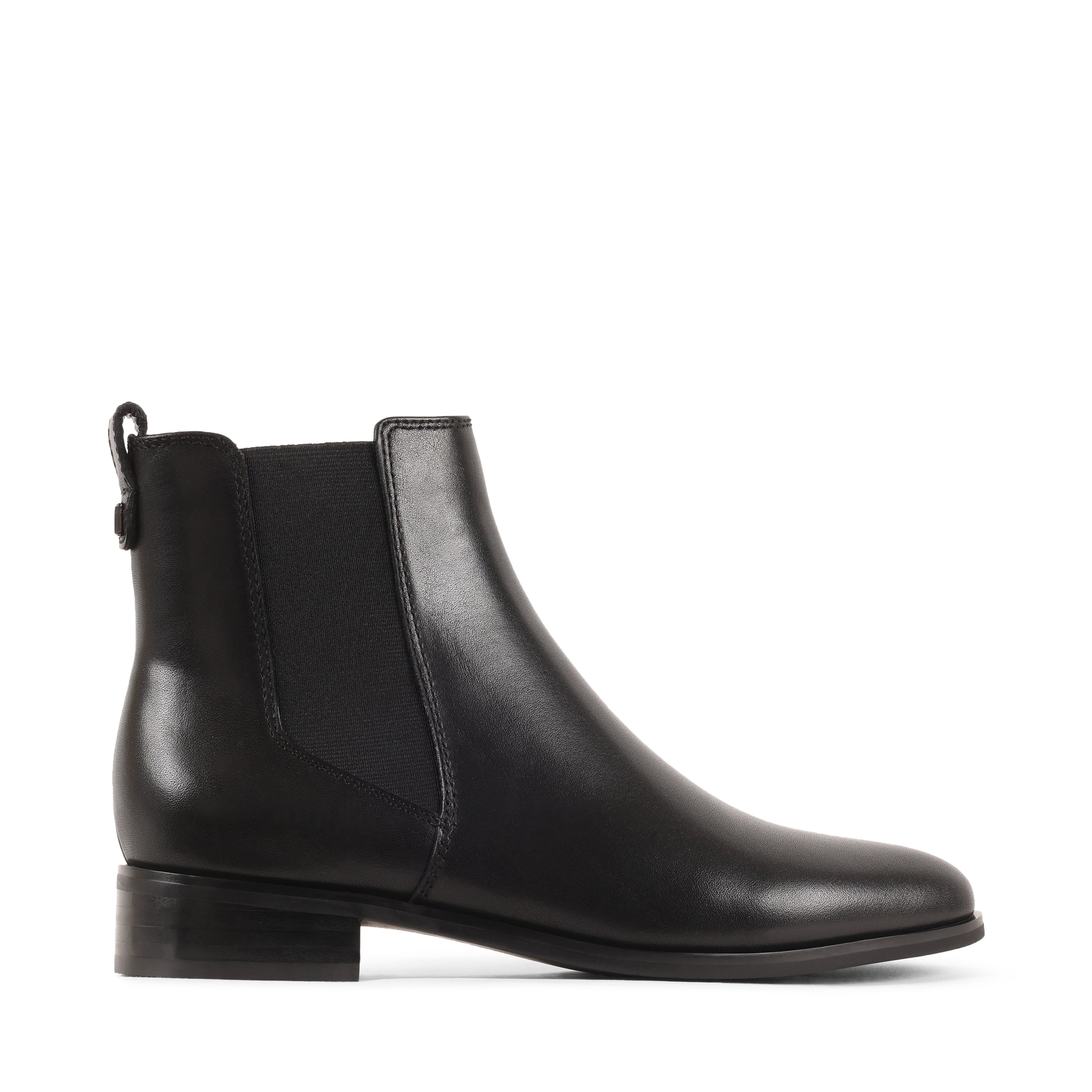 CELESTEE BLACK LEATHER WATERPROOF BOOT