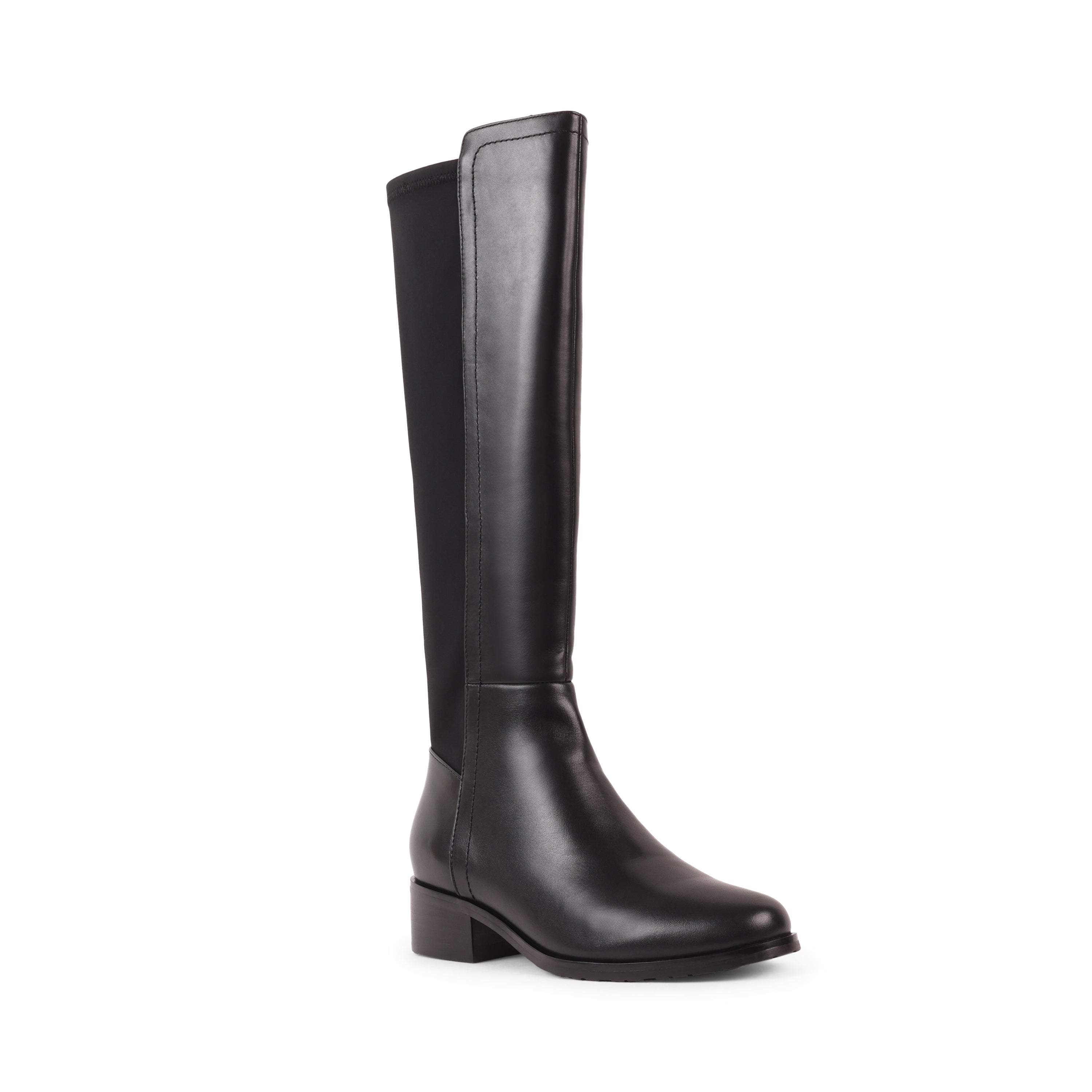 GEENIE BLACK LEATHER WATERPROOF BOOT