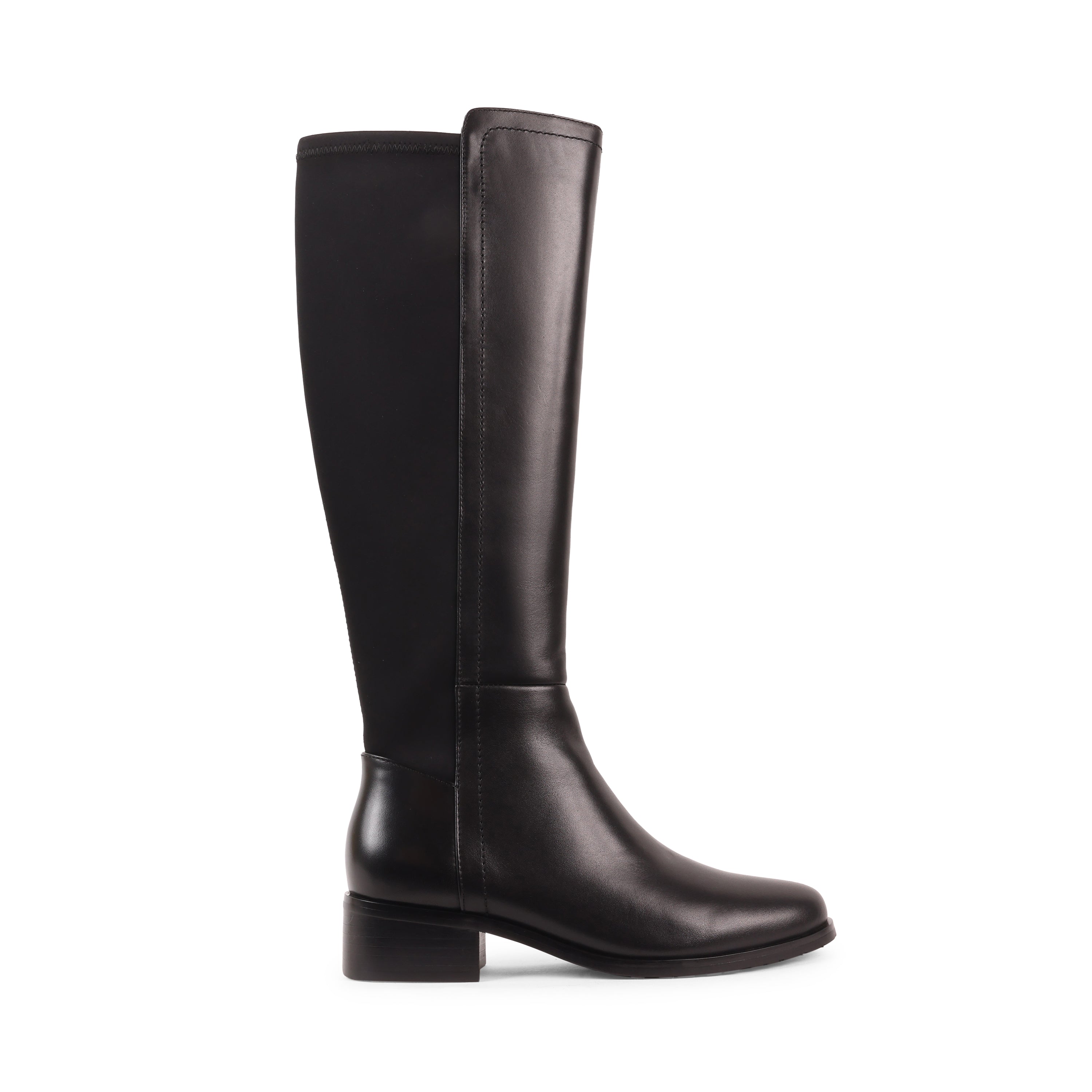 GEENIE BLACK LEATHER WATERPROOF BOOT