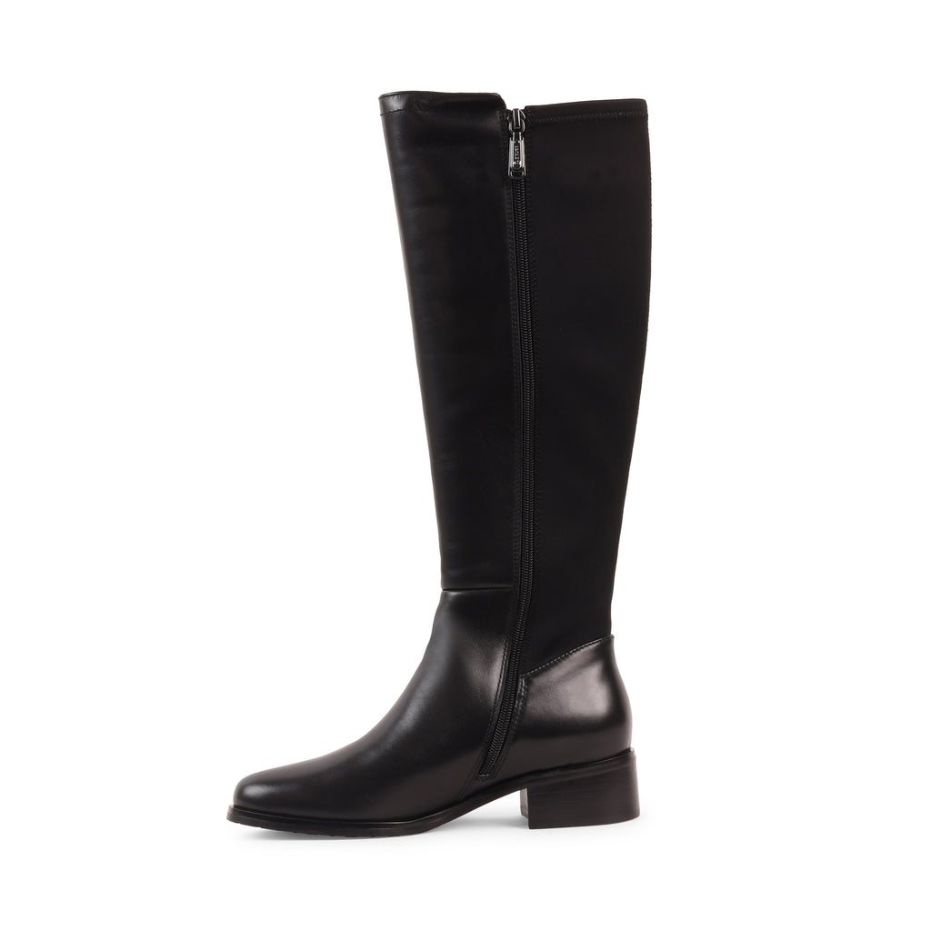 GEENIE BLACK LEATHER WATERPROOF BOOT