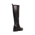 IRELYNN BLACK LEATHER WATERPROOF BOOT