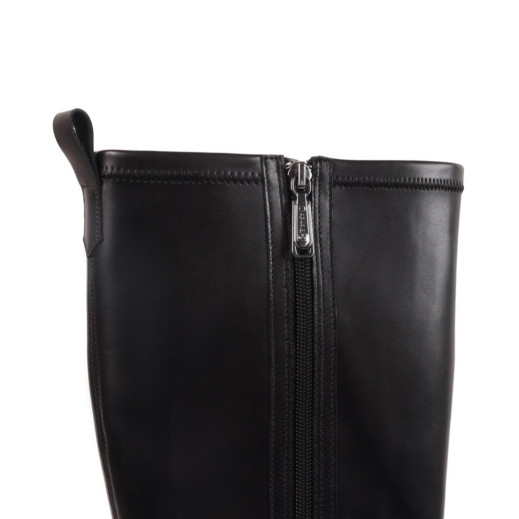 IRELYNN BLACK LEATHER WATERPROOF BOOT