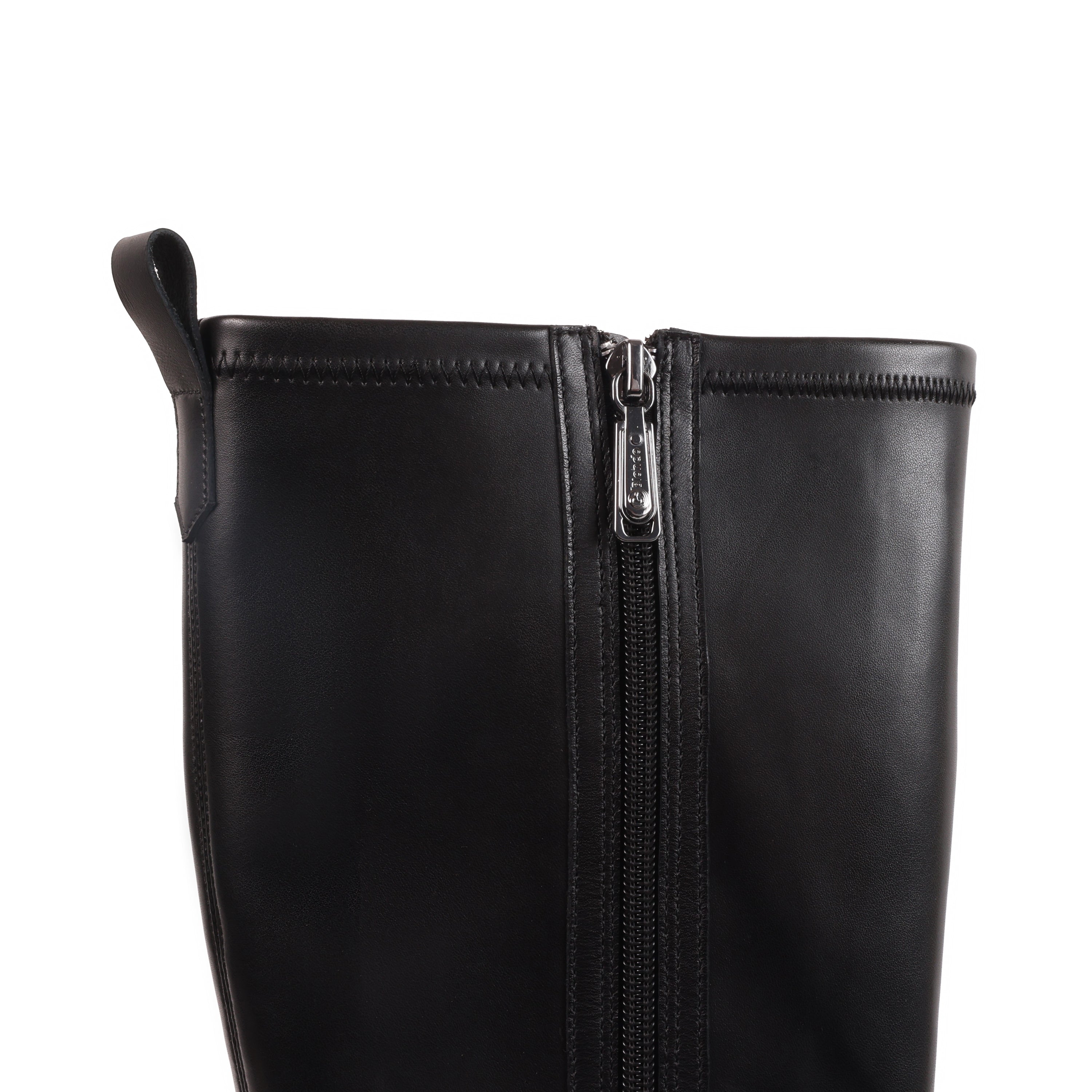 IRELYNN BLACK LEATHER WATERPROOF BOOT