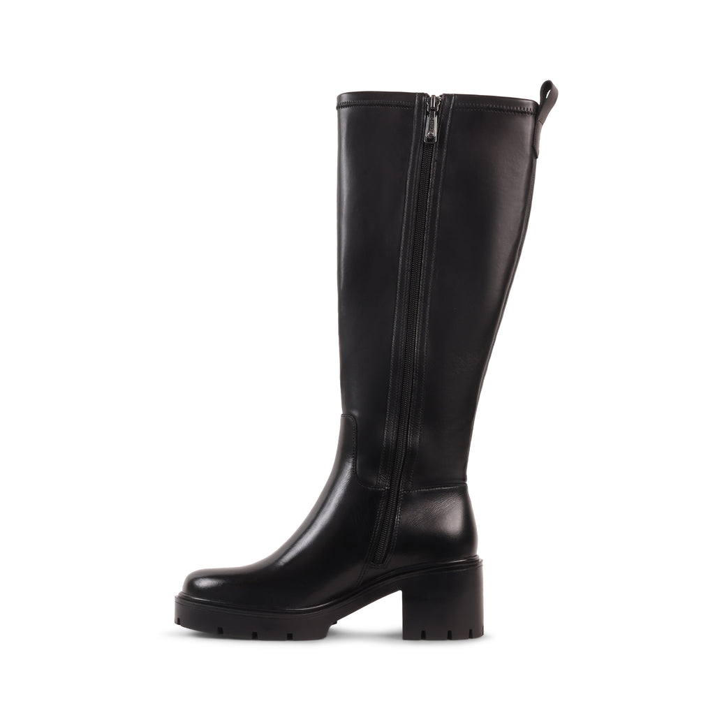 IRELYNN BLACK LEATHER WATERPROOF BOOT