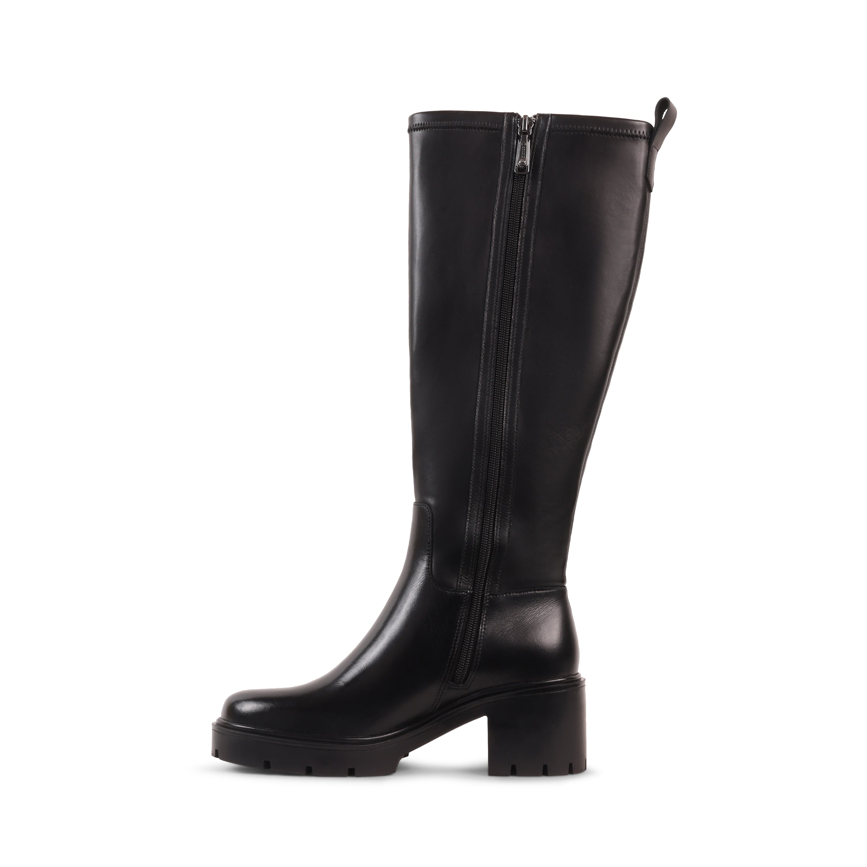 IRELYNN BLACK LEATHER WATERPROOF BOOT