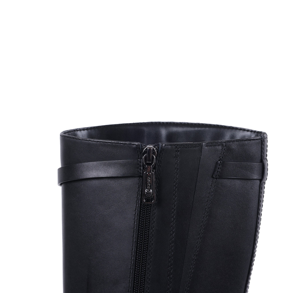 ELLIOTT BLACK LEATHER WATERPROOF BOOT