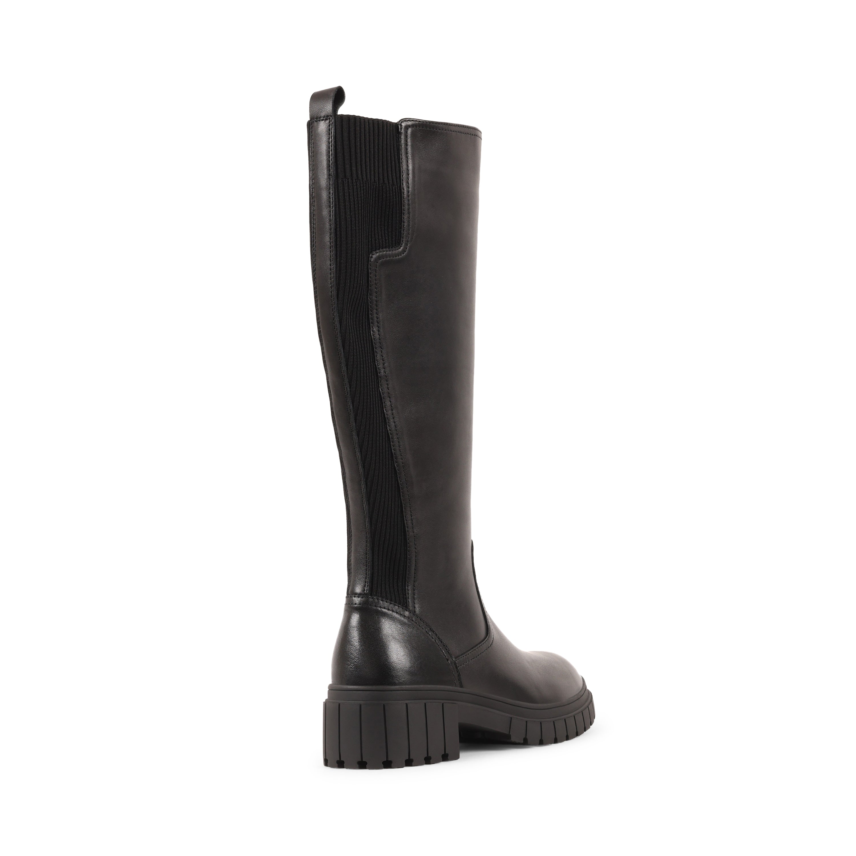 EMBERLYNN BLACK LEATHER WATERPROOF BOOT