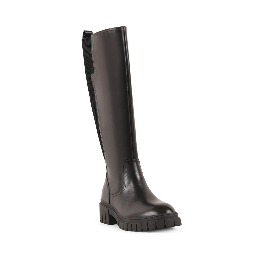 EMBERLYNN BLACK LEATHER WATERPROOF BOOT
