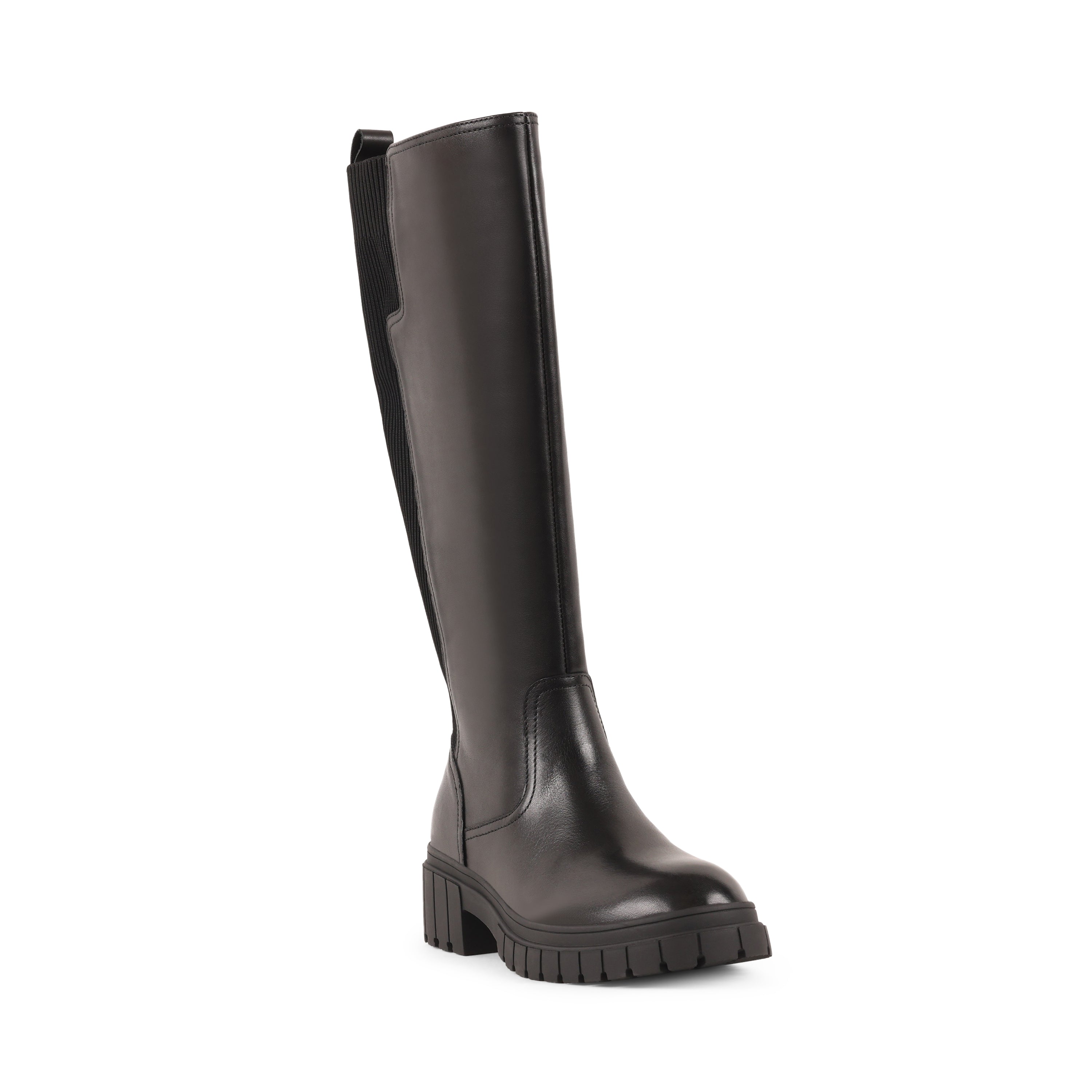 EMBERLYNN BLACK LEATHER WATERPROOF BOOT