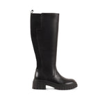 EMBERLYNN BLACK LEATHER WATERPROOF BOOT