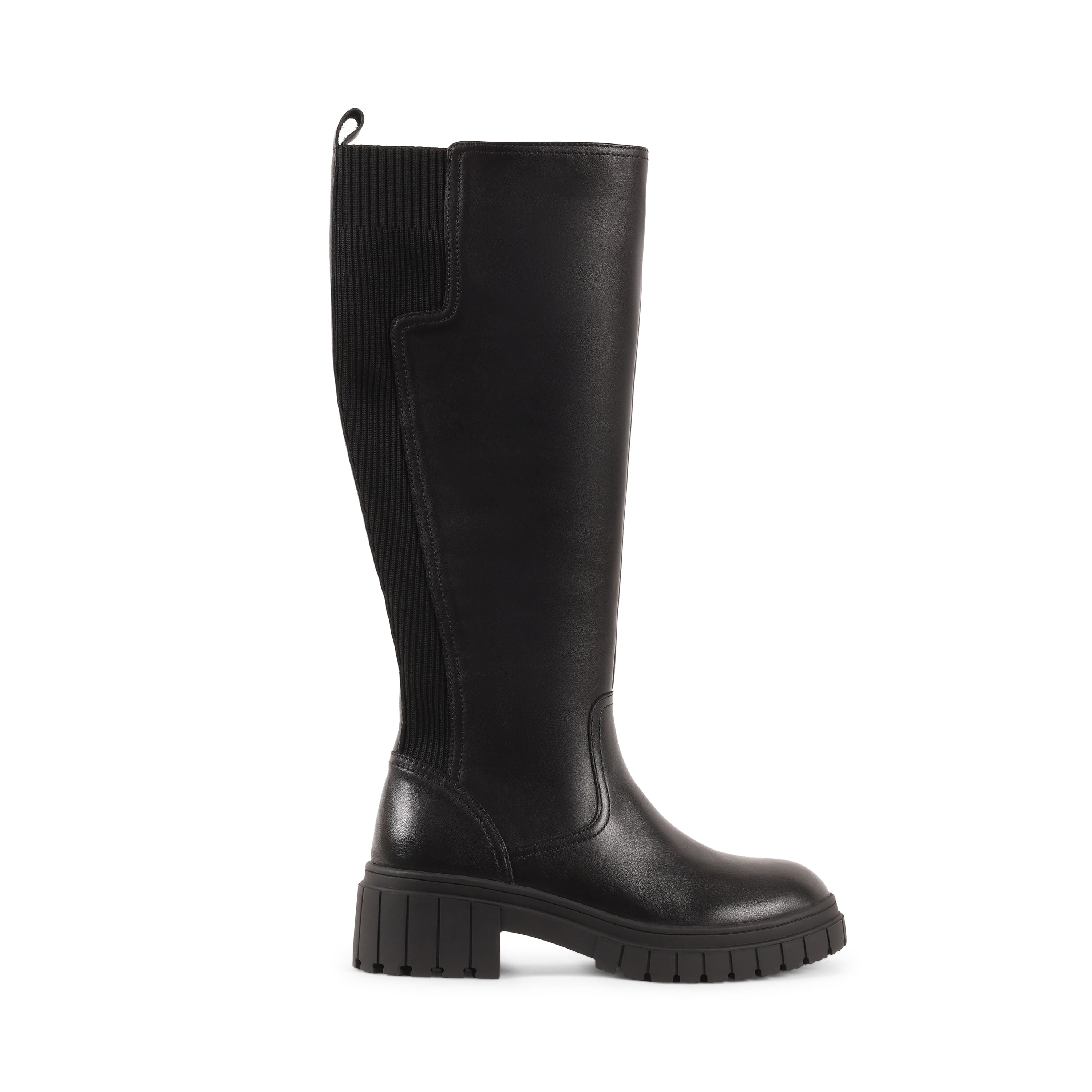 EMBERLYNN BLACK LEATHER WATERPROOF BOOT