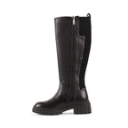 EMBERLYNN BLACK LEATHER WATERPROOF BOOT