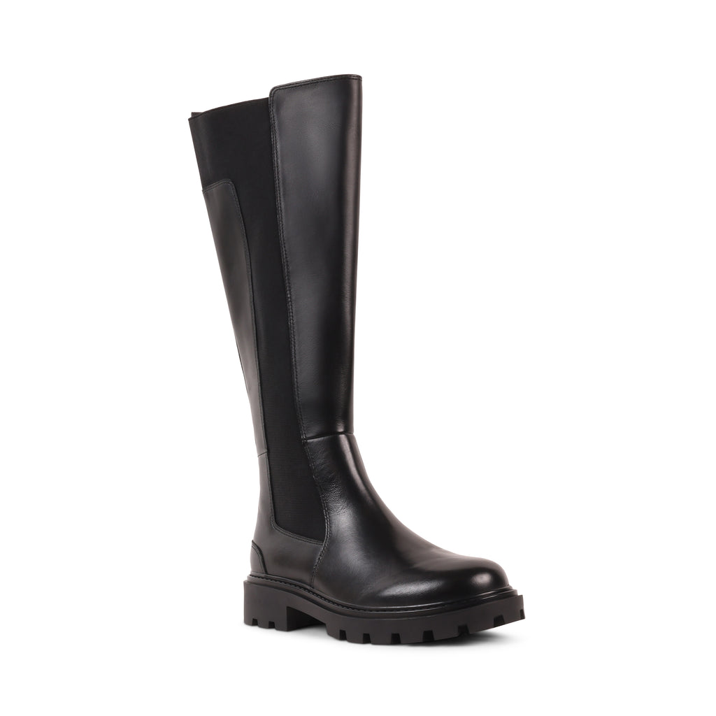JANESSA BLACK LEATHER WATERPROOF BOOT
