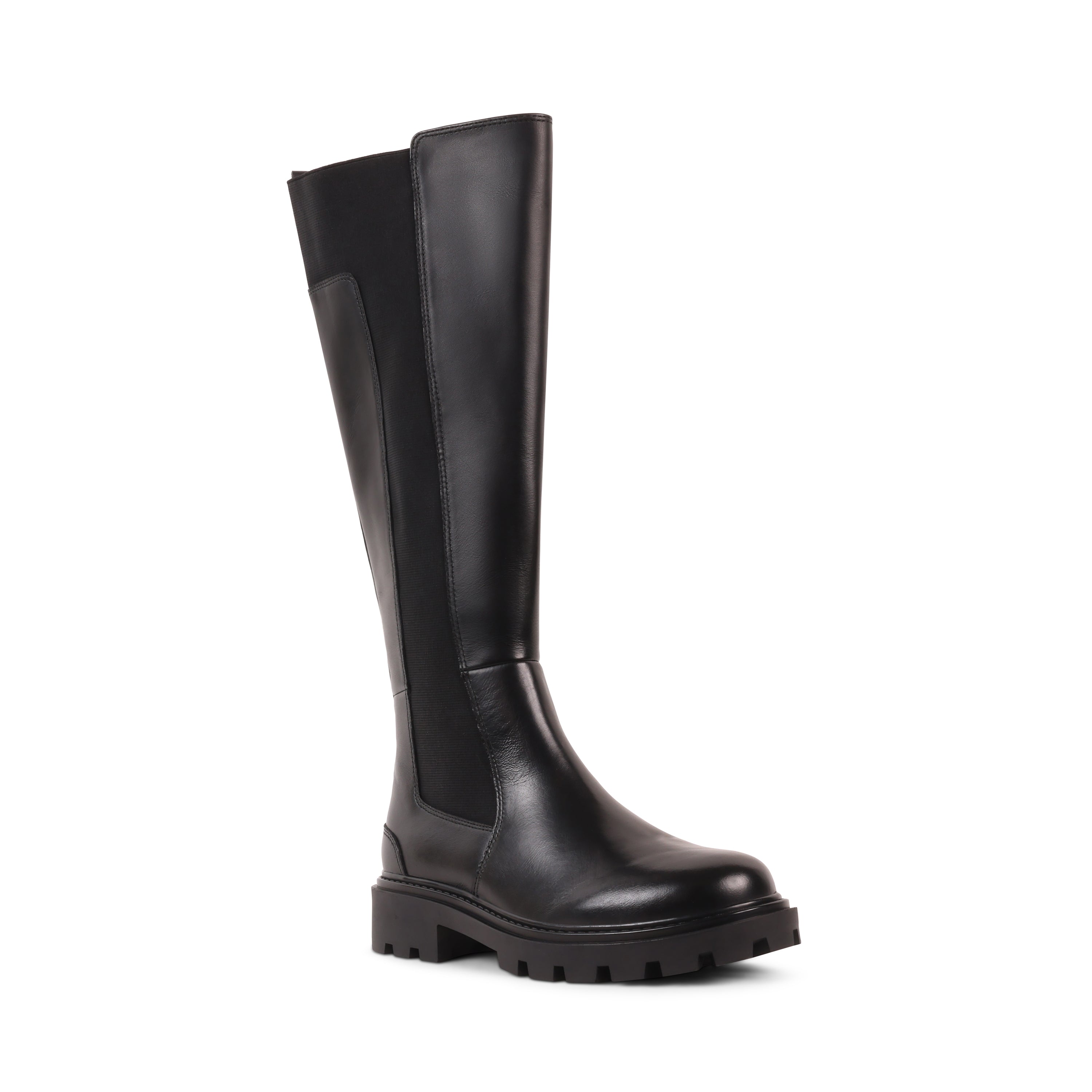 JANESSA BLACK LEATHER WATERPROOF BOOT