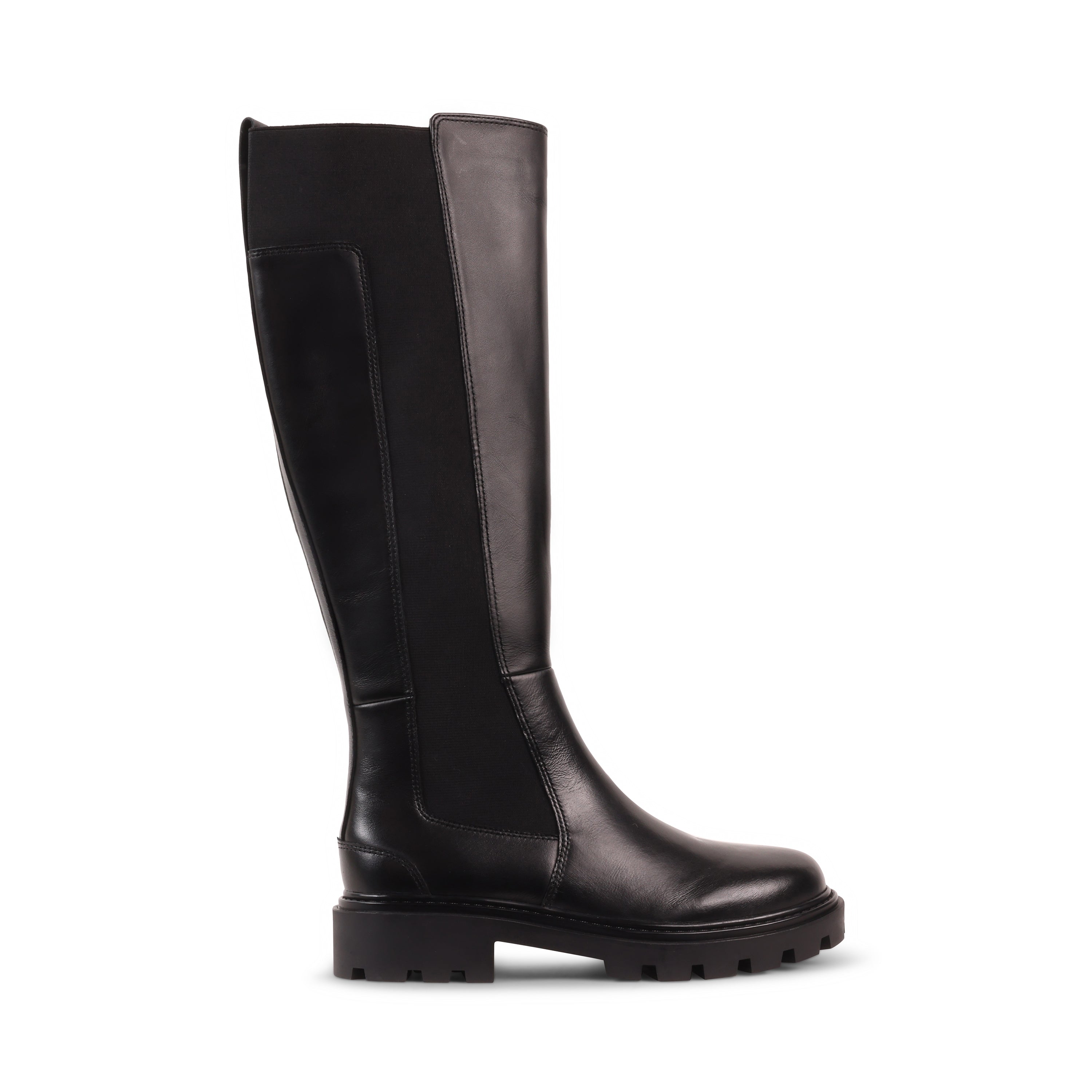 JANESSA BLACK LEATHER WATERPROOF BOOT