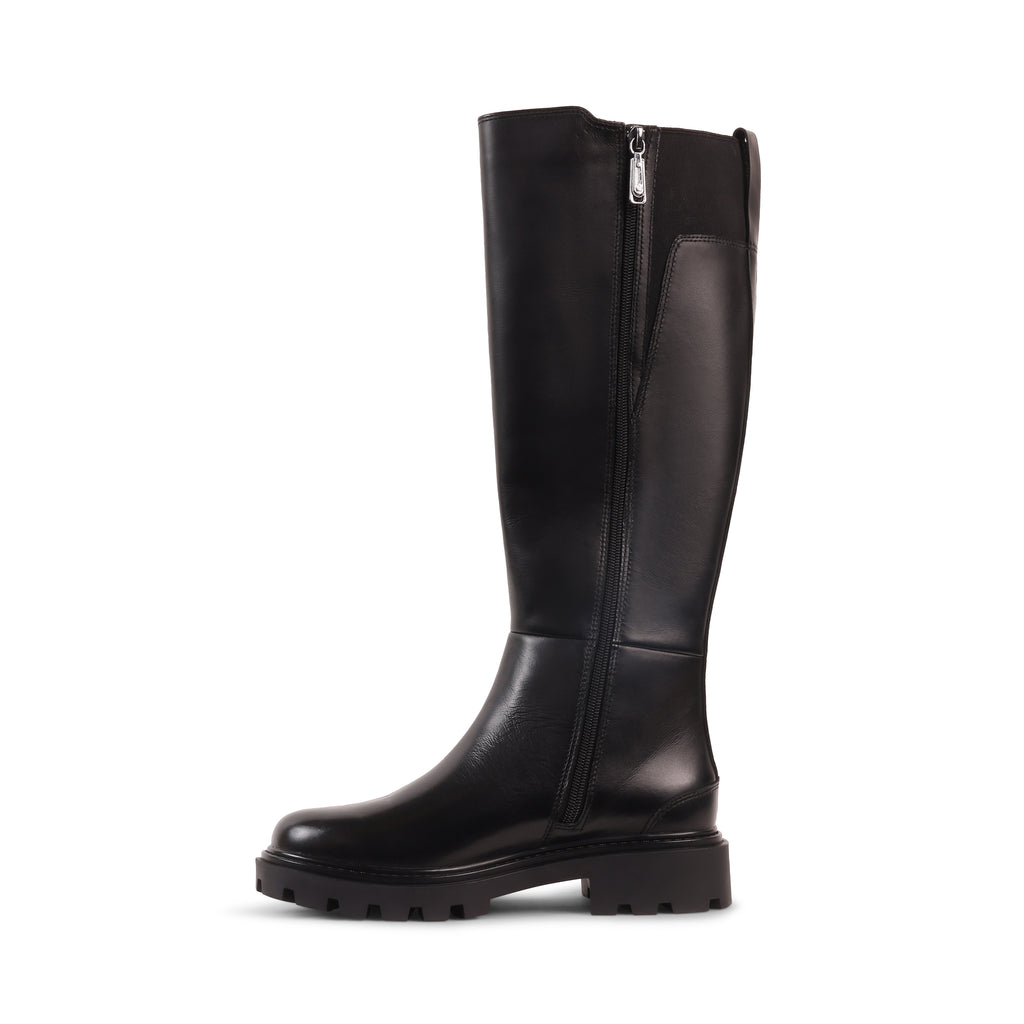 JANESSA BLACK LEATHER WATERPROOF BOOT