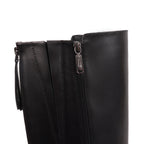 SAMANTA BLACK LEATHER WATERPROOF BOOT