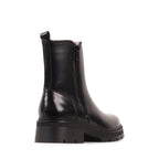 ANNALISE BLACK LEATHER WATERPROOF BOOT