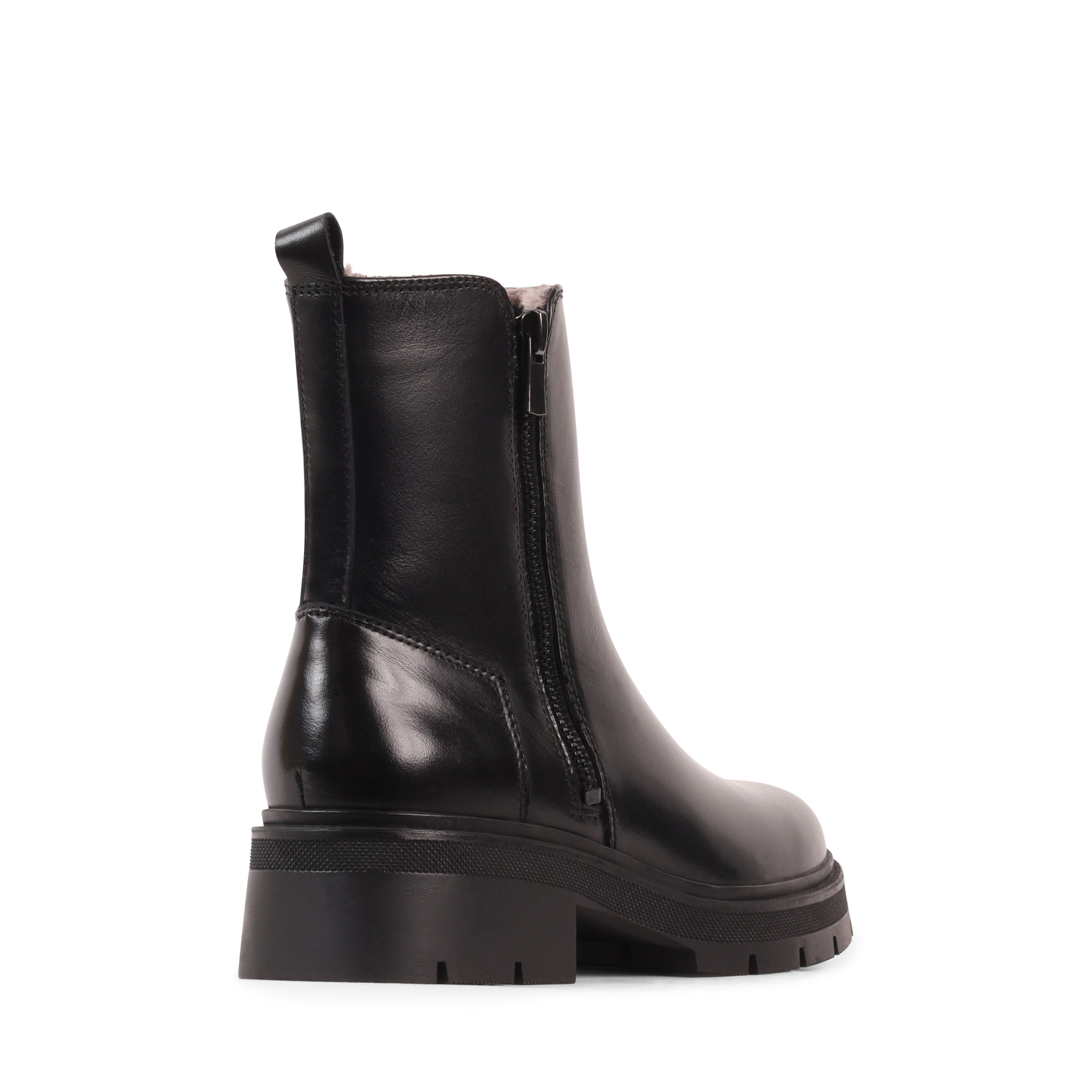 ANNALISE BLACK LEATHER WATERPROOF BOOT
