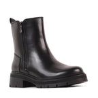 ANNALISE BLACK LEATHER WATERPROOF BOOT