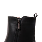 ANNALISE BLACK LEATHER WATERPROOF BOOT