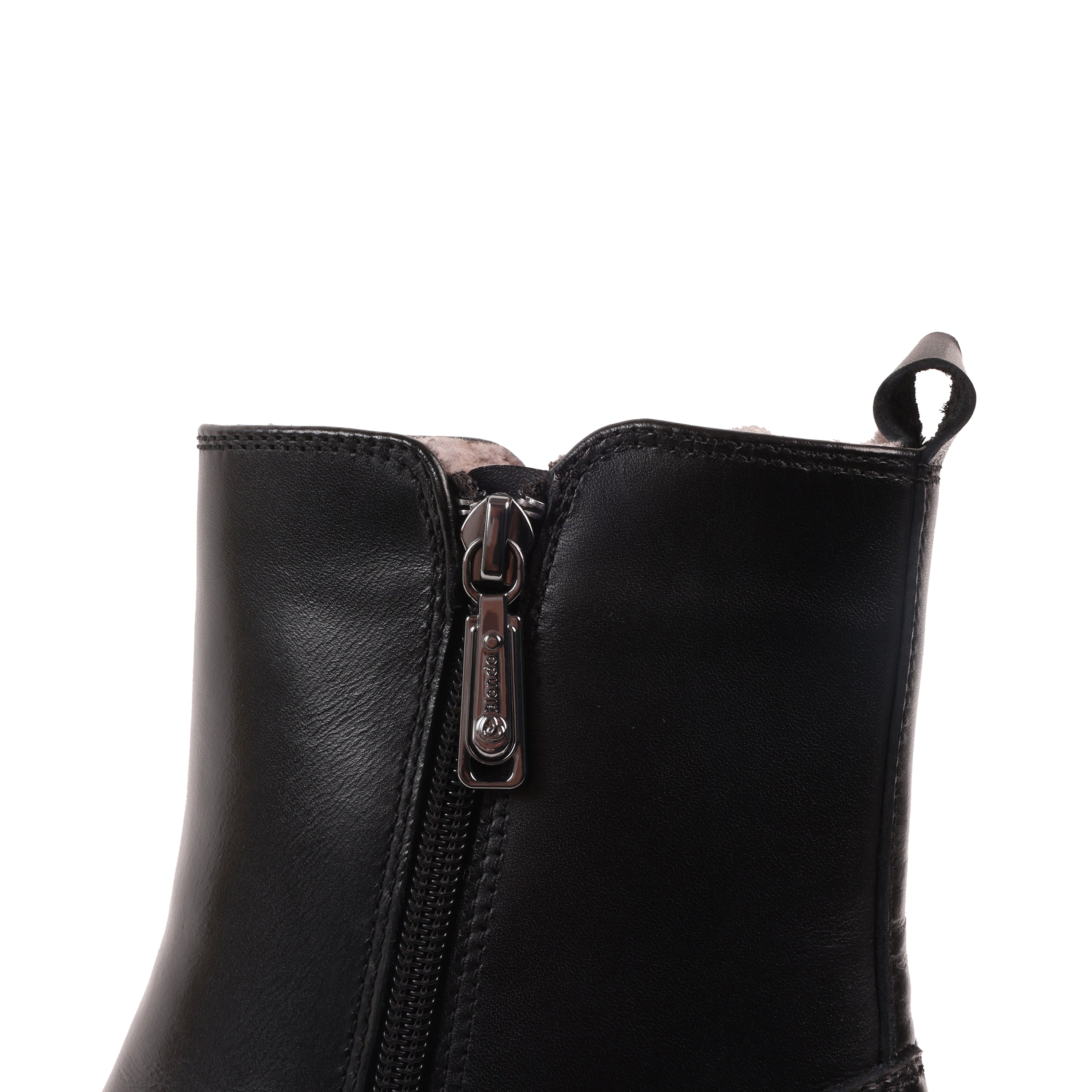 ANNALISE BLACK LEATHER WATERPROOF BOOT