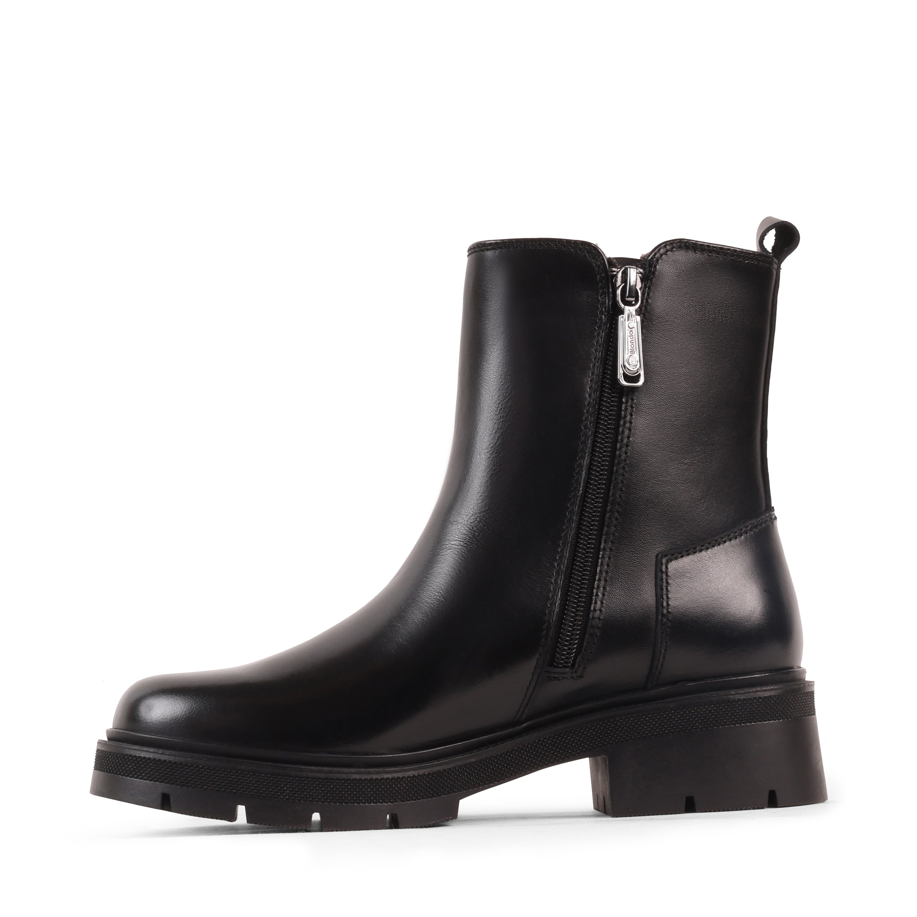 ANNALISE BLACK LEATHER WATERPROOF BOOT
