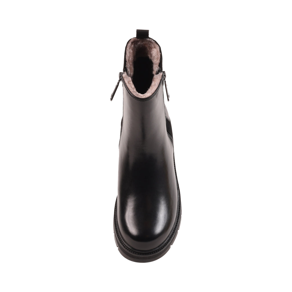 ANNALISE BLACK LEATHER WATERPROOF BOOT
