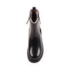 ANNALISE BLACK LEATHER WATERPROOF BOOT