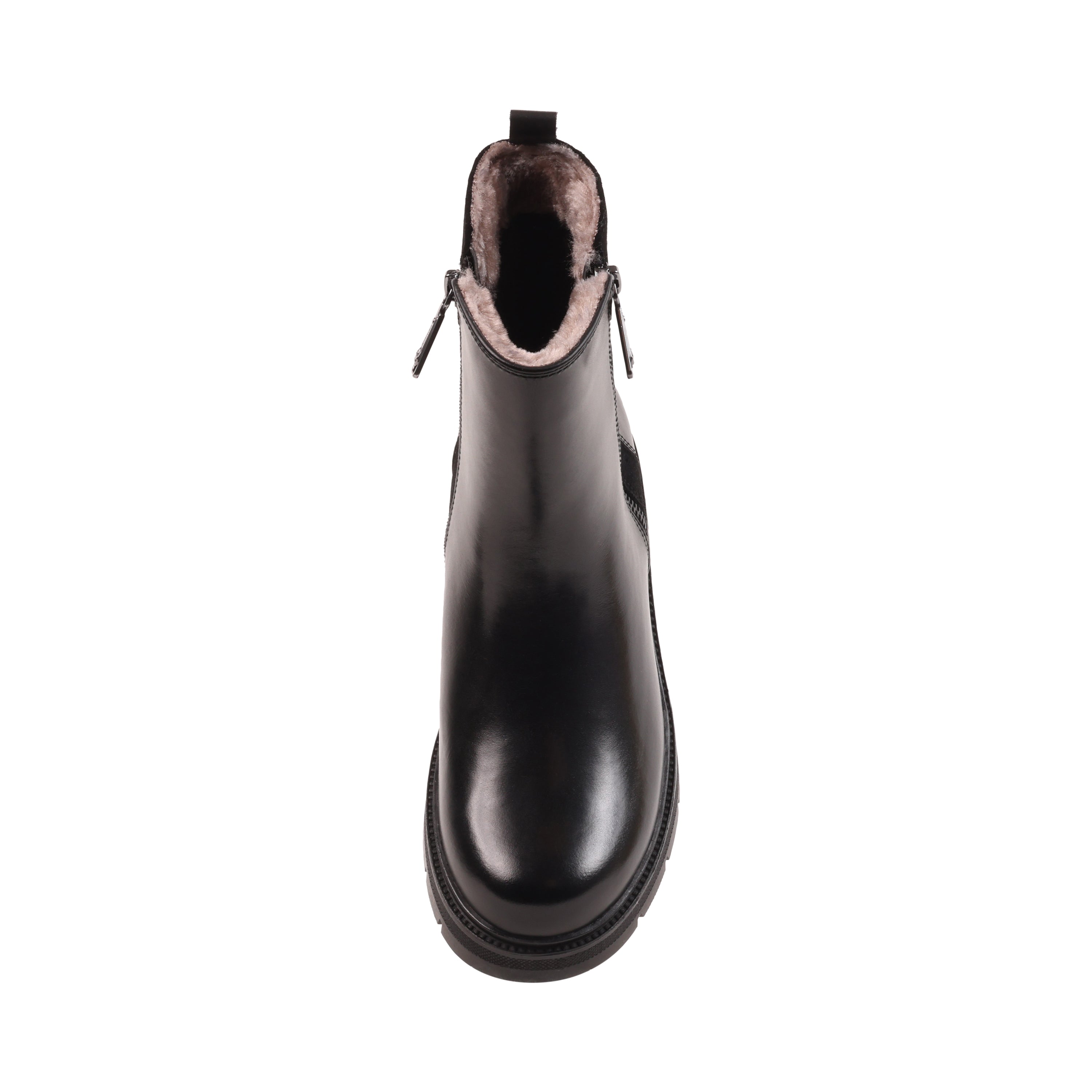 ANNALISE BLACK LEATHER WATERPROOF BOOT