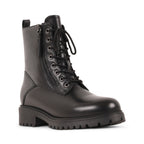 STELLAA BLACK LEATHER WATERPROOF BOOT