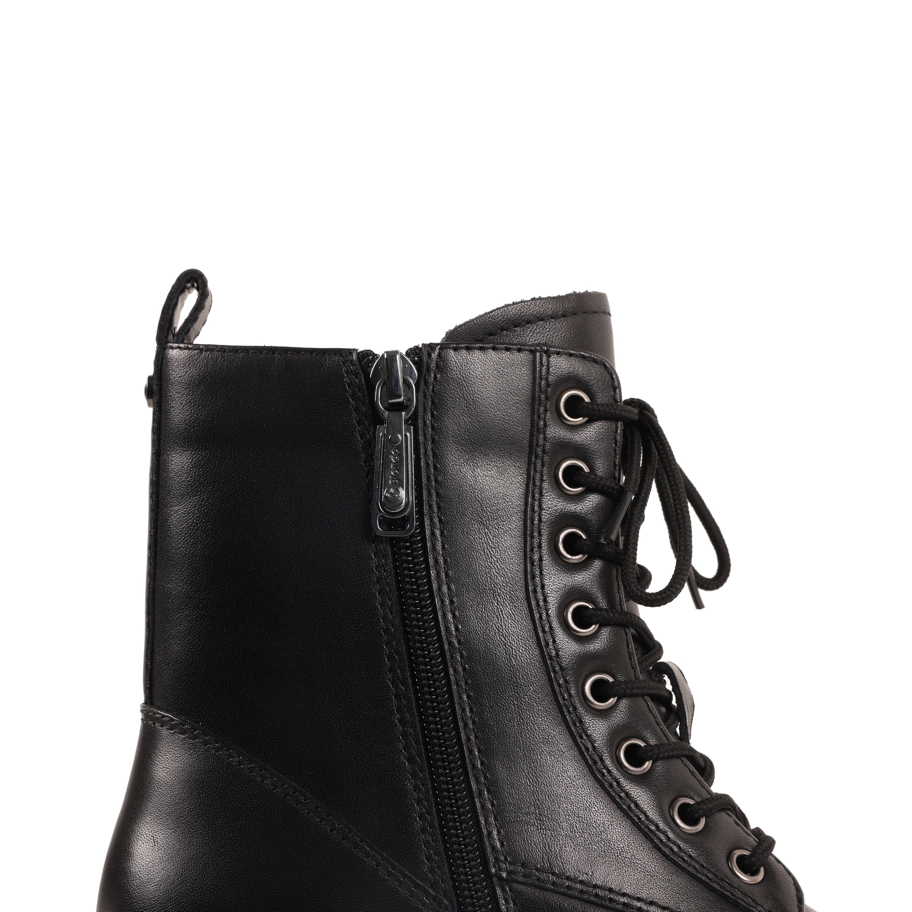 STELLAA BLACK LEATHER WATERPROOF BOOT