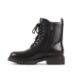STELLAA BLACK LEATHER WATERPROOF BOOT