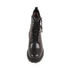 STELLAA BLACK LEATHER WATERPROOF BOOT