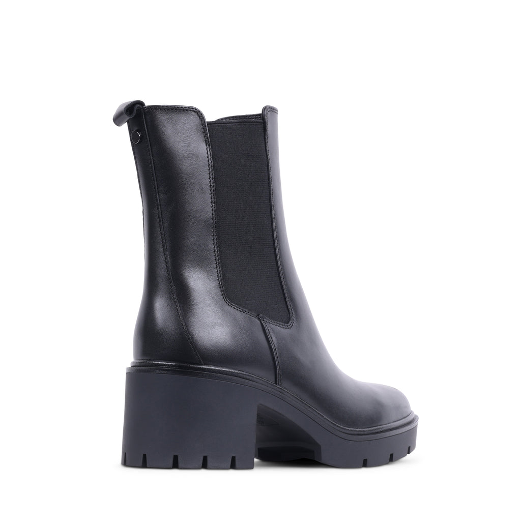 INIYA BLACK LEATHER WATERPROOF BOOT