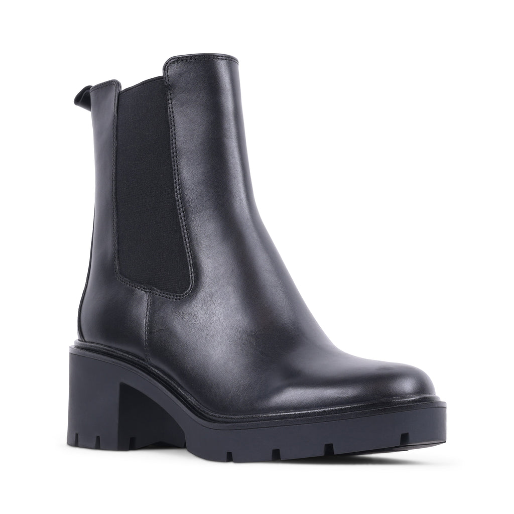 INIYA BLACK LEATHER WATERPROOF BOOT