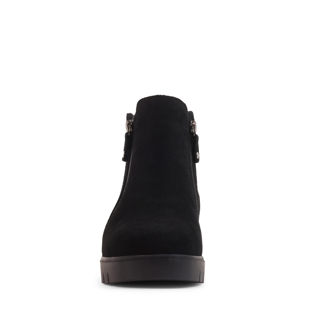 ALICIAA BLACK SUEDE WATERPROOF BOOT