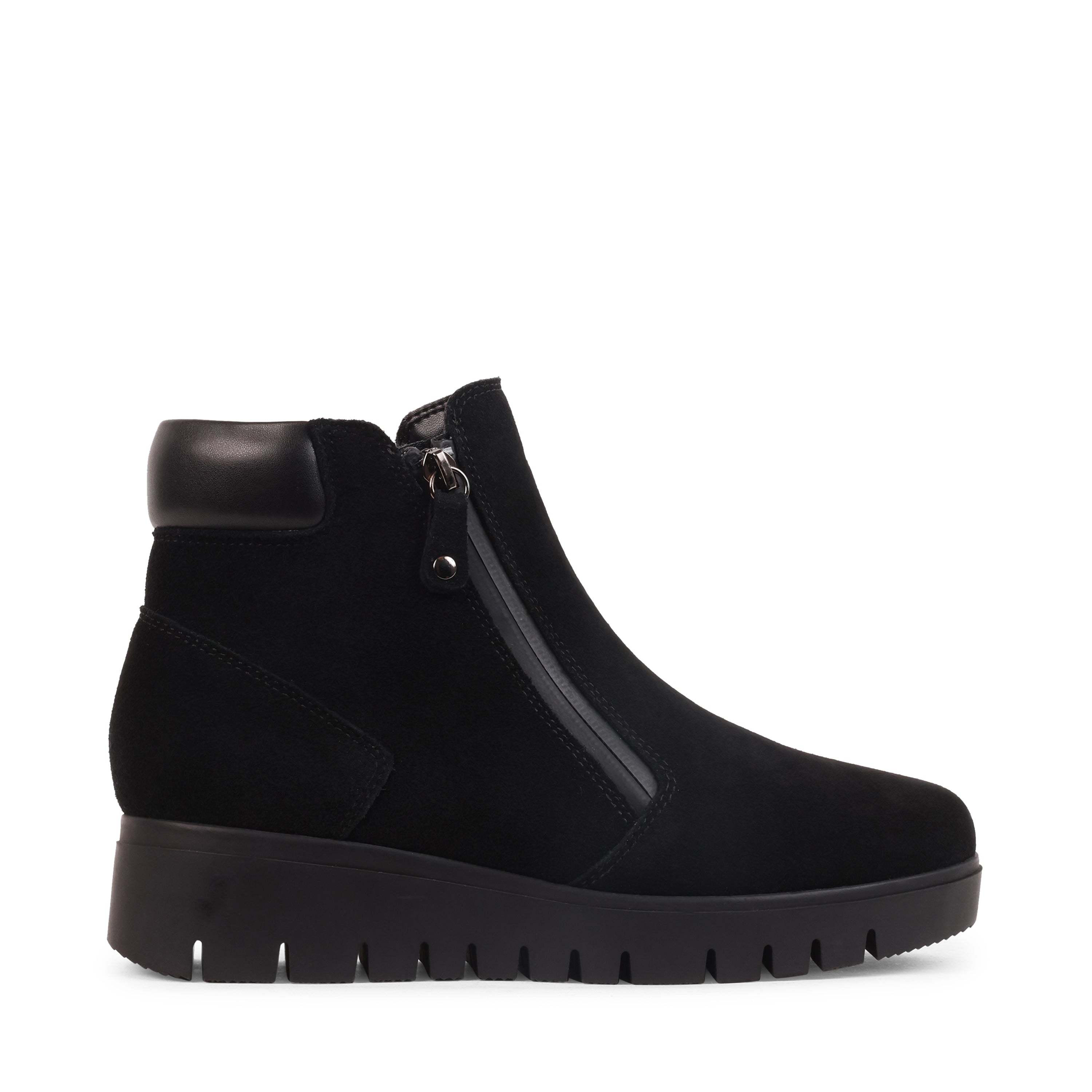 ALICIAA BLACK SUEDE WATERPROOF BOOT